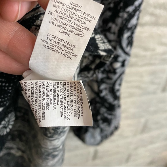 Lucky Brand Womes Tassel Tie Top Medium Peasant - Picture 10 of 12